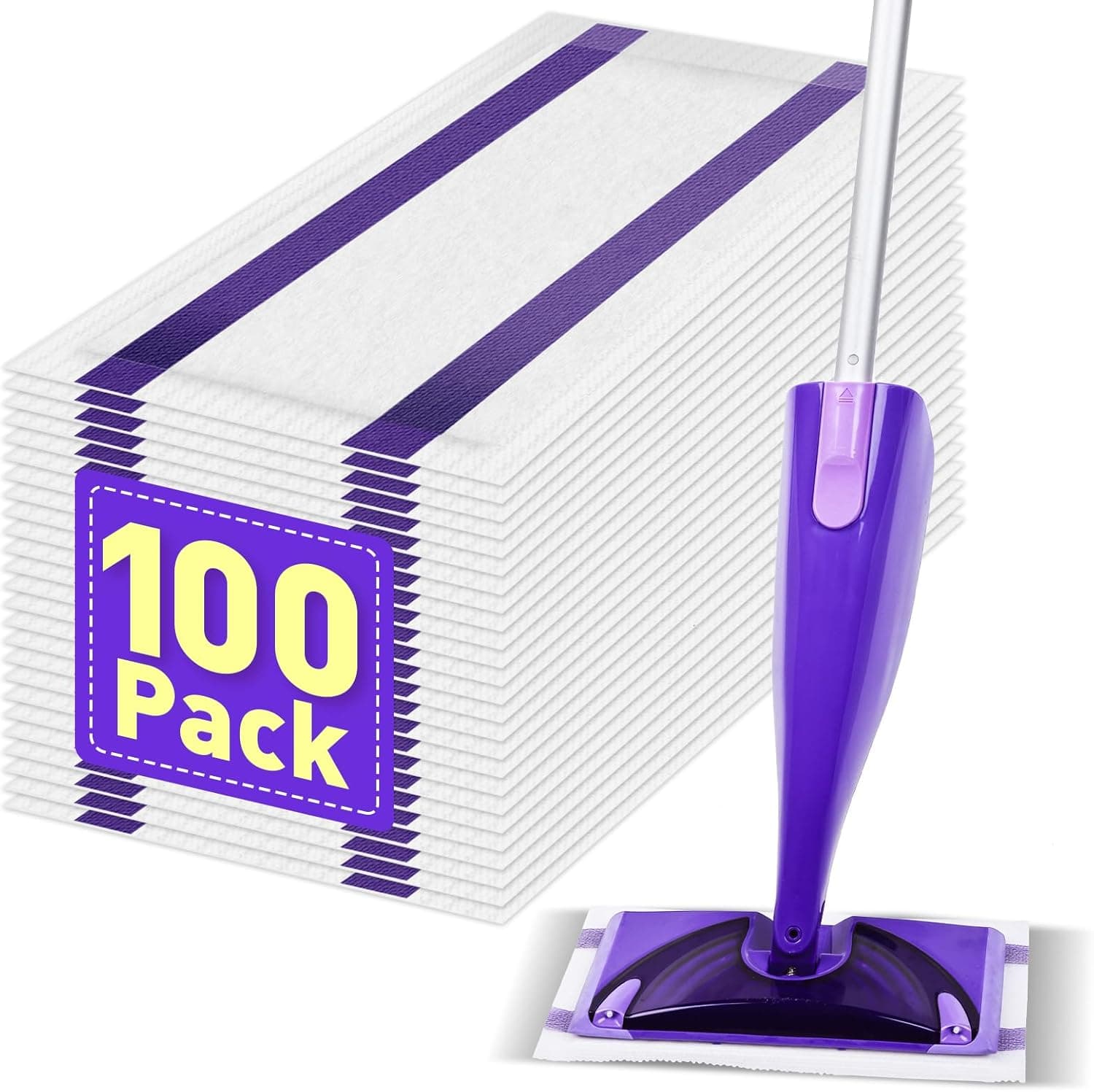 Mop Pads Refills Compatible with WetJet 100 pack 🧹