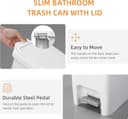 Thumbnail 4 de MOPALL 2.7 Gallon Slim Bathroom Trash Can 🗑️