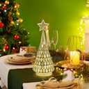 Thumbnail 1 de Mosaic Glass Christmas Tree Gold 11" 🎄