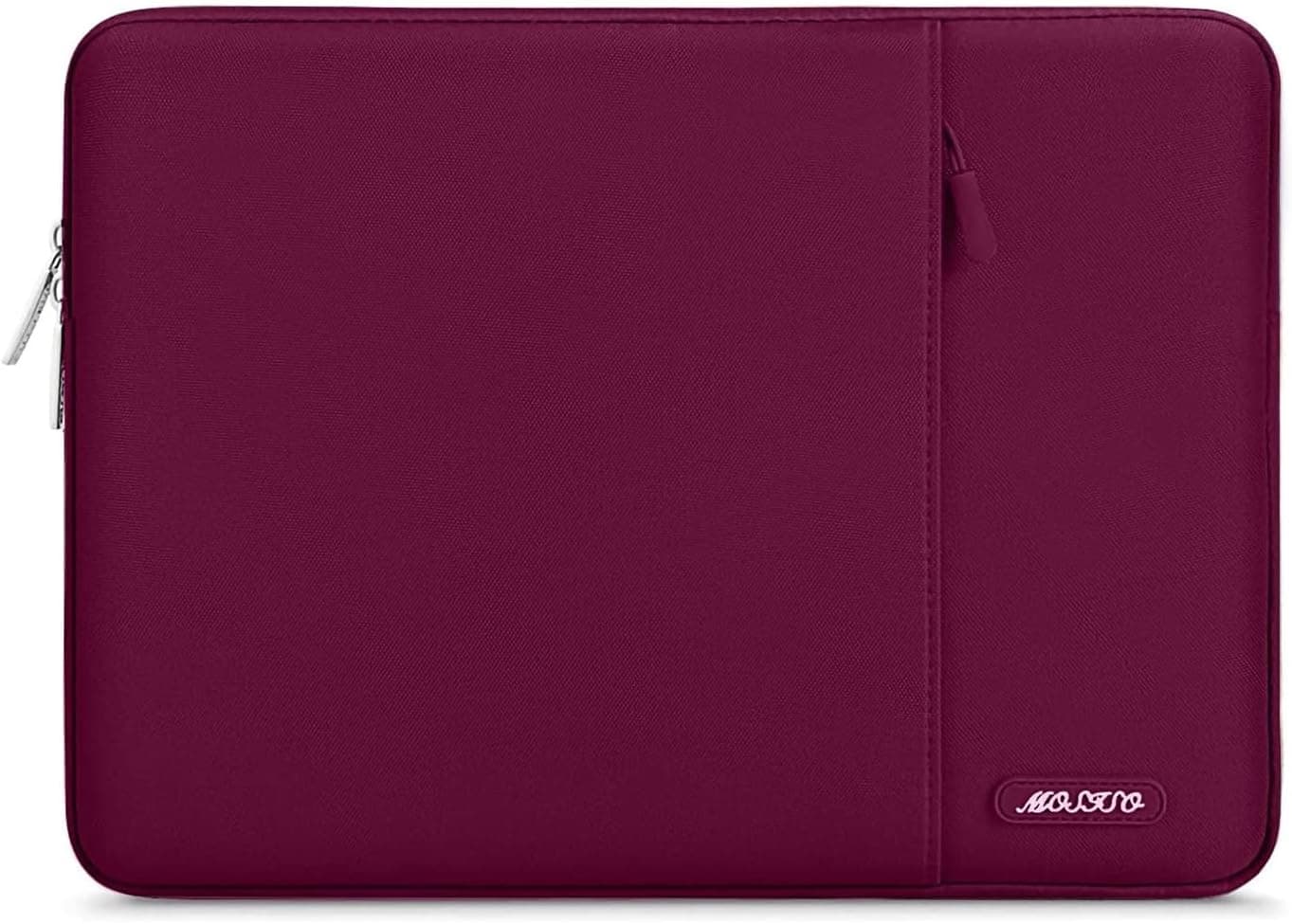 MOSISO Polyester Laptop Sleeve 13/13.3" Wine Red 📱