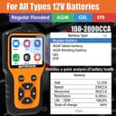 Thumbnail 2 de MOTOPOWER MP0515A 12V car battery tester 100–2000 CCA 🔋