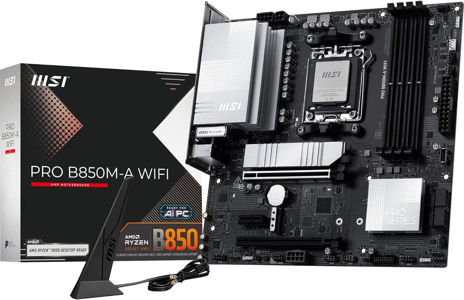 MSI PRO B850M-A WiFi Motherboard ⌚