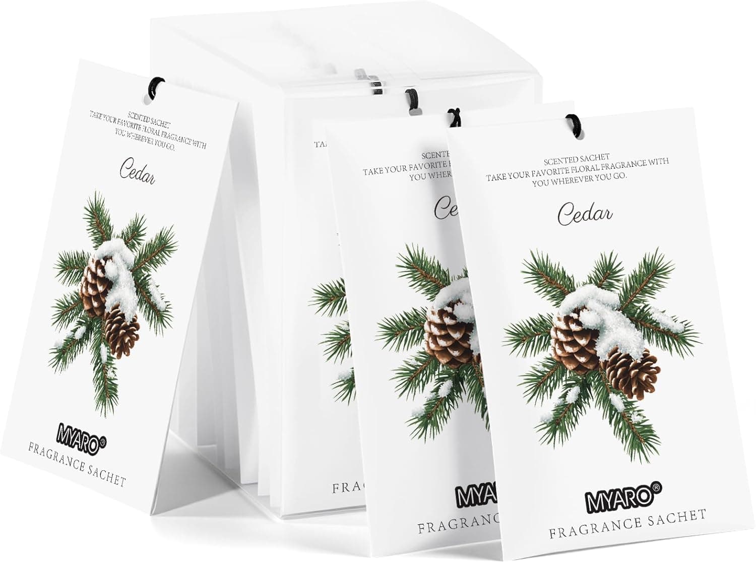 MYARO 12-Pack Cedar Sachets 📦