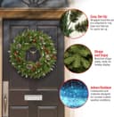 Thumbnail 3 de National Tree Company 24 in Frosted Berry Wreath 🎄