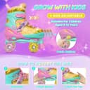 Thumbnail 1 de Nattork Adjustable Kids Roller Skates for Girls & Boys 4 Sizes ⌚