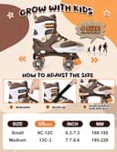 Thumbnail 3 de NEMONE Mermaid 4 Adjustable Light-Up Roller Skates 4️⃣ ⛸️