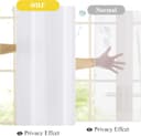 Thumbnail 2 de NICETOWN Non-See-Through Privacy Sheer Curtains 72" 📺