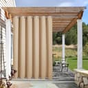 Thumbnail principal de NICETOWN Outdoor Patio Curtain 84x108 in Biscotti Beige 🪟
