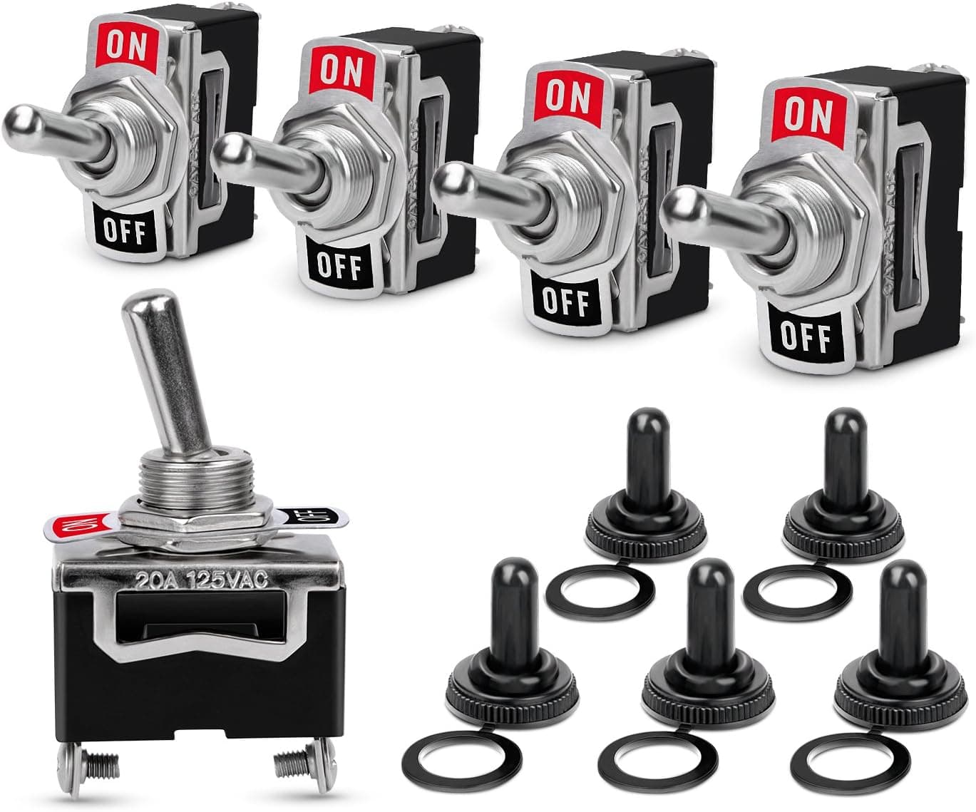 Nilight 90012E Rocker Toggle Switch 15A 🔧