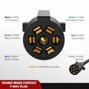 Thumbnail 2 de Nilight Heavy Duty 7 Way Inline Trailer Plug 12 ft 🚗