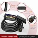 Thumbnail 6 de Nilight Heavy Duty 7 Way Inline Trailer Plug 12 ft 🚗