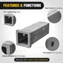 Thumbnail 2 de Nilight Hitch Adapter 2.5" x 10" Trailer Receiver Bar 🚗