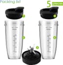 Thumbnail 2 de Ninja 24oz Replacement Blender Cups with Blade 🍽️