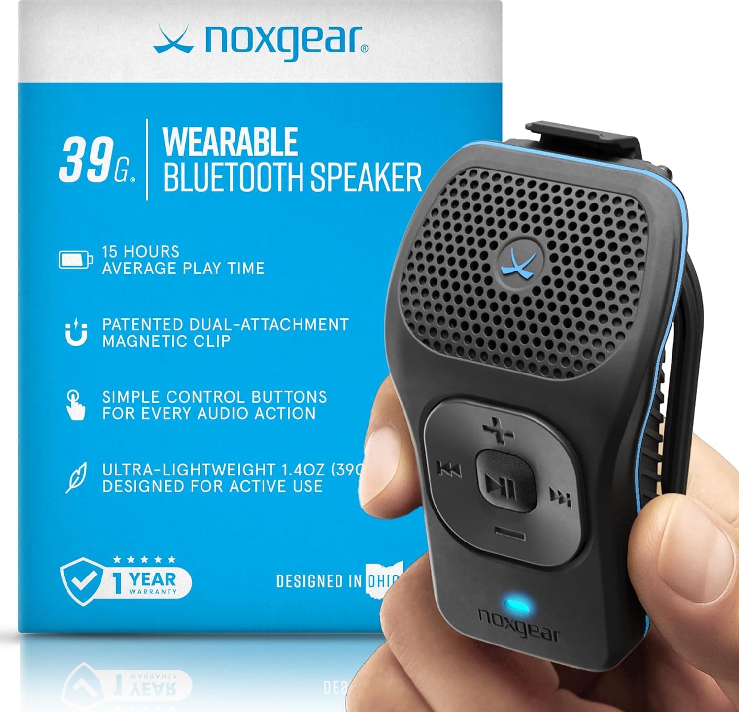noxgear 39g Wearable Bluetooth Speaker 15h 🎧