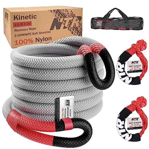 NTR 1-1/8" x 30' Kinetic Recovery Tow Rope 37,480 lbs 🚗