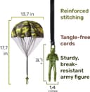 Thumbnail 2 de NUTTY TOYS Parachute Toy for Kids 3–12 🎯