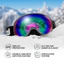 Thumbnail 6 de Odoland Ski Helmet and Goggles Set 🎿