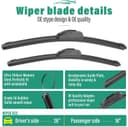 Thumbnail 2 de OEM Windshield Wiper Blades Set 26,18,13 in 🚗