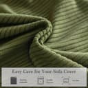 Thumbnail 5 de OHSIO Sectional Couch Covers 3-Piece Green 🛋️