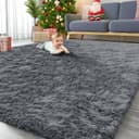 Thumbnail principal de OLANLY 10x14 Grey Shaggy Area Rug 🏡