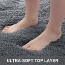 Thumbnail 2 de OLANLY 10x14 Grey Shaggy Area Rug 🏡