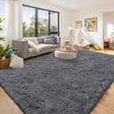 Thumbnail 3 de OLANLY 10x14 Grey Shaggy Area Rug 🏡