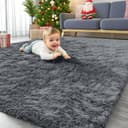 Thumbnail principal de OLANLY 4x5.9 ft Machine Washable Shag Rug 🏠