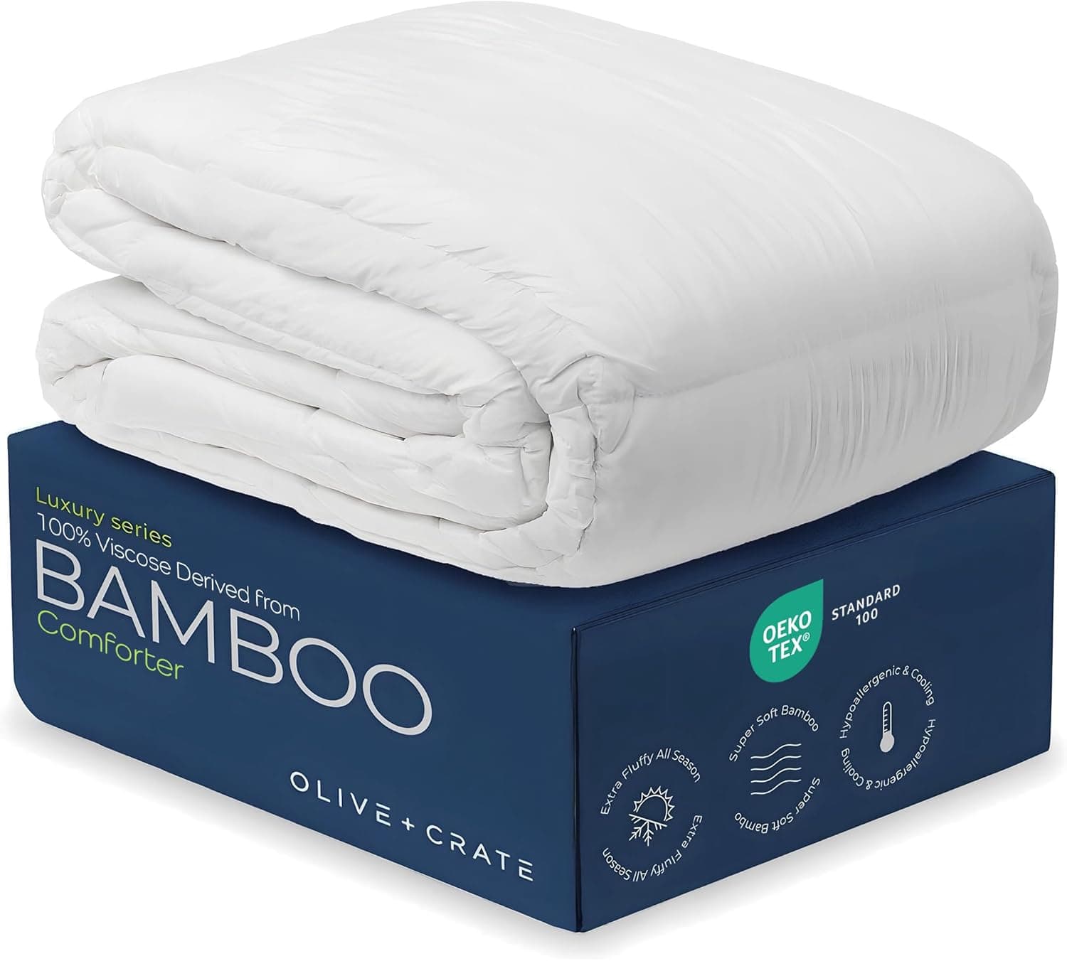 Olive + Crate 100% Cooling Bamboo Comforter King 🛏️
