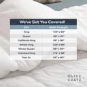 Thumbnail 6 de Olive + Crate 100% Cooling Bamboo Comforter King 🛏️