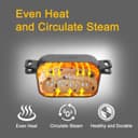 Thumbnail 6 de OLLAKOK 2-in-1 Cast Iron Dutch Oven 3.8 QT ⌛🎯