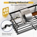 Thumbnail 2 de OMAIRA 3-Pack Shower Caddy — Large Adhesive Bathroom Organizer 🚿