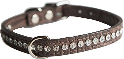 OmniPet Signature Leather Crystal Dog Collar 11.5" 🐶