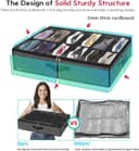 Thumbnail 3 de Onlyeasy MXAUBSB2P Underbed Shoe Organizer 2-Pack 🧺