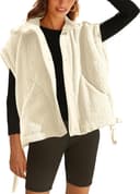 Thumbnail 4 de OPCAKM Women's Fuzzy Fleece Vest Oversized Sherpa 1️⃣ 🧥