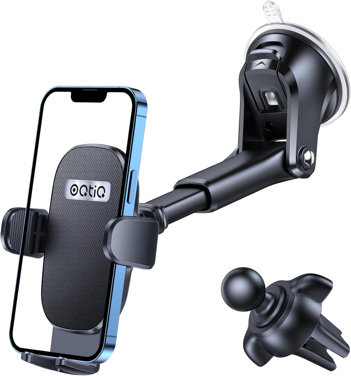 OQTIQ 3-in-1 Car Phone Mount 360° rotation 📱