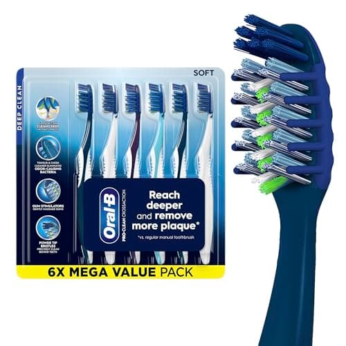 Oral-B Pro Clean Cross Action Toothbrushes, 6-count ⚙️