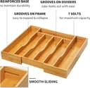 Thumbnail 2 de oridom Expandable Bamboo Drawer Organizer for Cutlery 🍽️