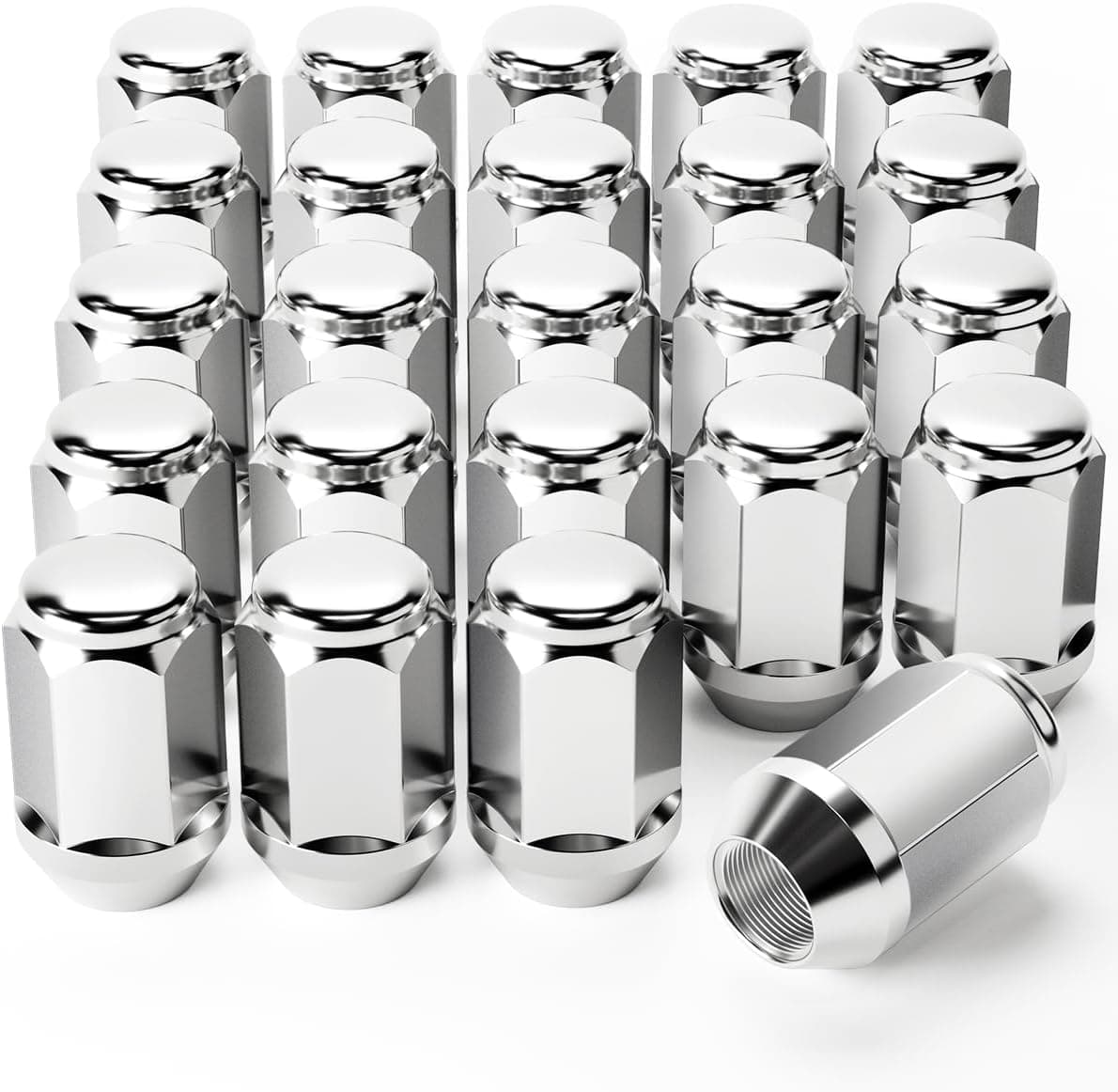 Orion Motor Tech 24-Piece 1/2-20 Lug Nuts Chrome 🔧