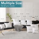 Thumbnail 5 de Oubonun 18"x18" Pillow Inserts Set of 2 – 18" throw pillow pair 🛋️