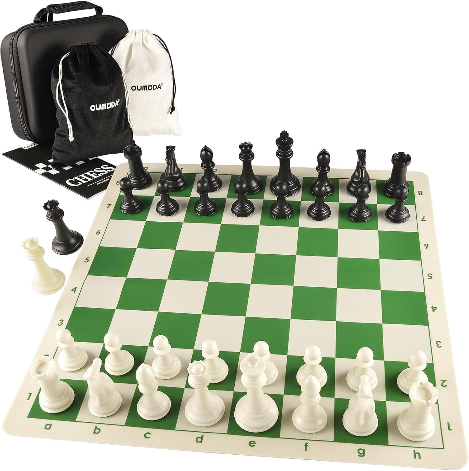 OUMODA 4" King Tournament Chess Set with 20" Board ♟️