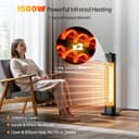 Thumbnail 1 de Outdoor patio infrared tower heater 1500 W 34" instant heat ⌚
