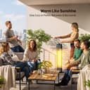 Thumbnail 2 de Outdoor patio infrared tower heater 1500 W 34" instant heat ⌚