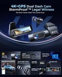 Thumbnail 1 de OVAMAN K600 4K Dash Cam with GPS and Wi‑Fi 📷