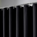 Thumbnail principal de OVZME 72x72 Black Waffle Shower Curtain 🚿