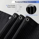 Thumbnail 3 de OVZME 72x72 Black Waffle Shower Curtain 🚿