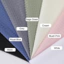 Thumbnail 4 de OVZME 72x72 Black Waffle Shower Curtain 🚿