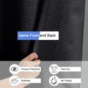 Thumbnail 5 de OVZME 72x72 Black Waffle Shower Curtain 🚿