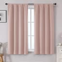Thumbnail principal de OWENIE Sally Blush Pink Blackout Curtains for Bedroom 2 Panels 🌟