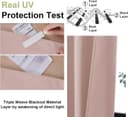 Thumbnail 3 de OWENIE Sally Blush Pink Blackout Curtains for Bedroom 2 Panels 🌟
