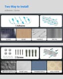 Thumbnail 5 de Paper Towel Holder Under Cabinet One-Handed Tear 🧻